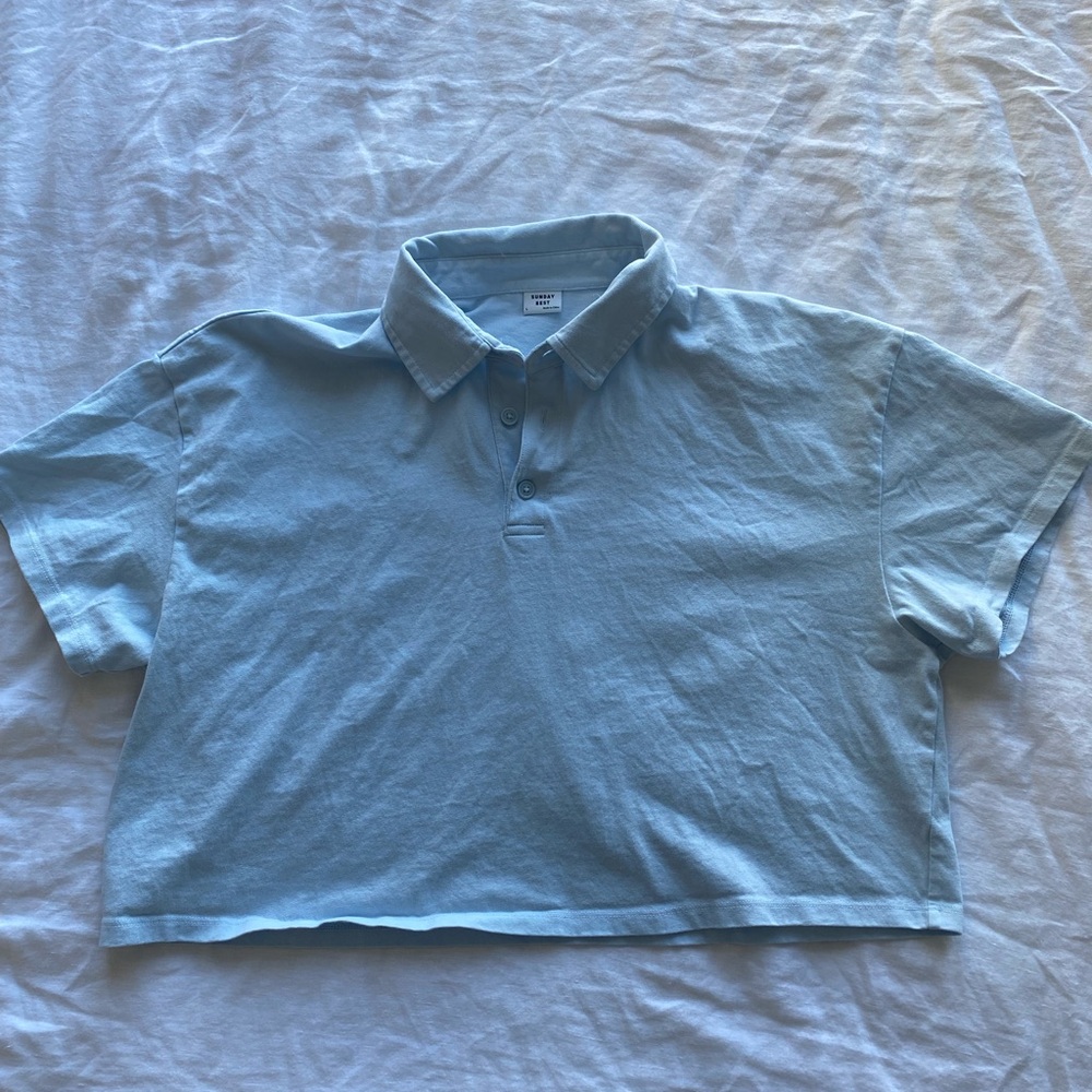 Sunday Best cropped Polo Tee